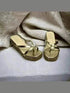 Sleek and Stylish Golden Wedges - cunei